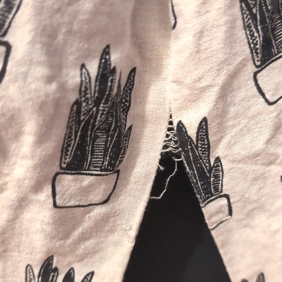 Cokluch Onzuka Straight Black, Cream Printed Sustainable Midi Dress, XS. HP! - Picture 6 of 13